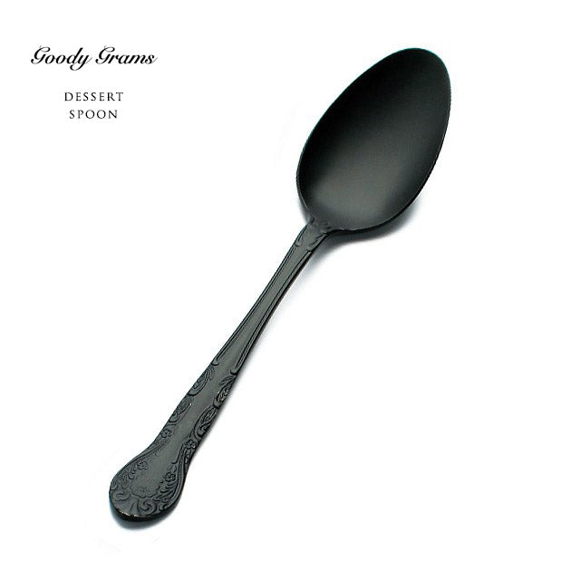 Black Cutlery Dessert spoon