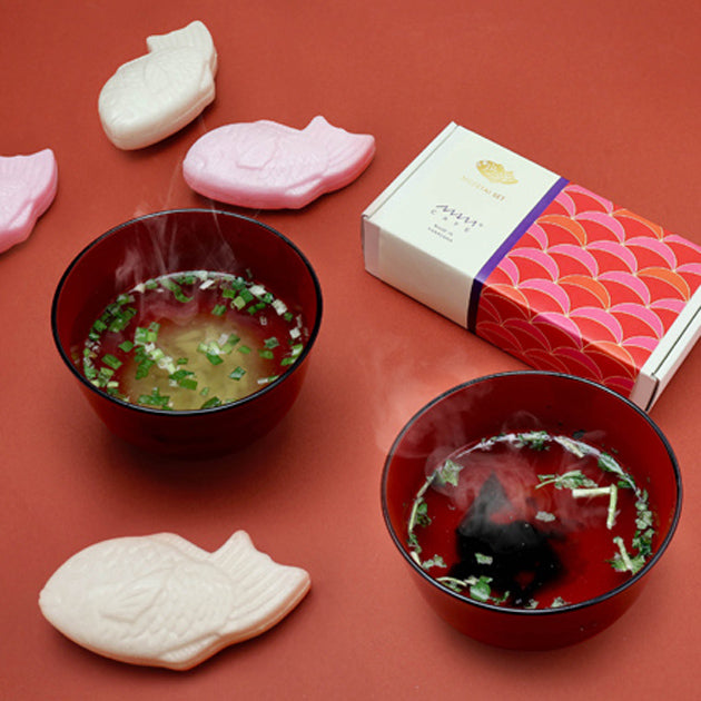 MAM MEDETAI SET（紅白鯛最中）〈石川県産〉