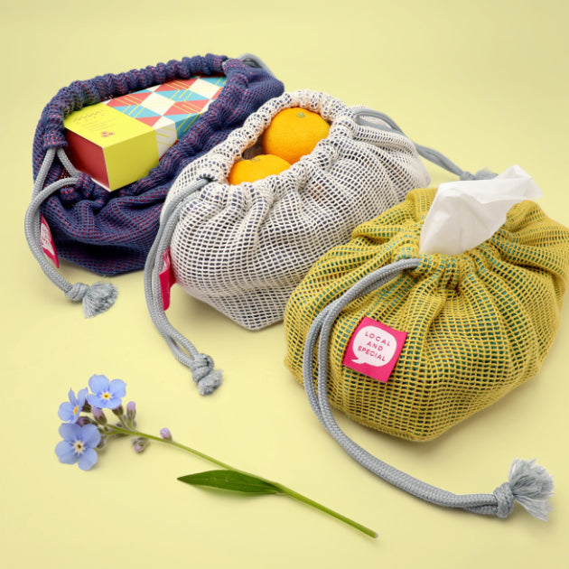 MESH TISSUE POUCH メッシュティッシュポーチ〈和歌山県産〉