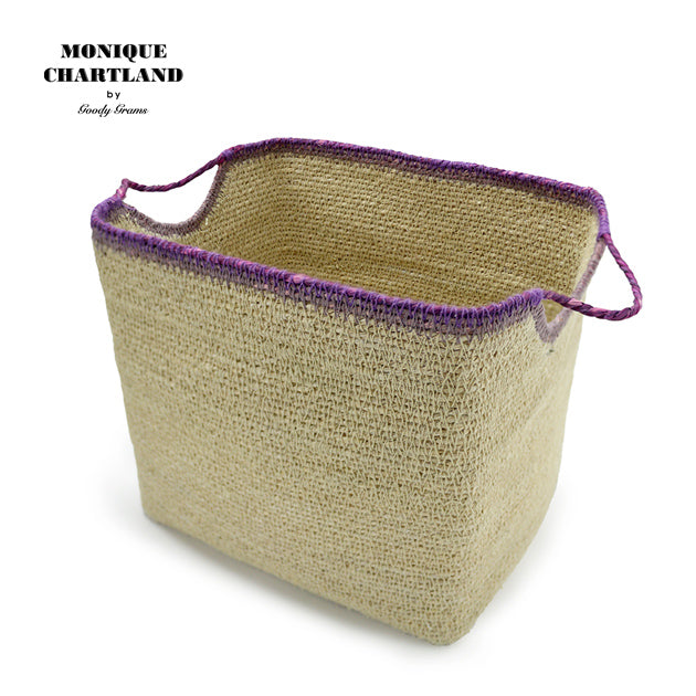 SEAGRASS STACKING BASKET SQUARE-L